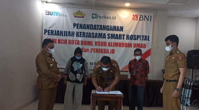 RSUD Alimuddin Umar Gandeng BNI Terapkan Smart Hospital